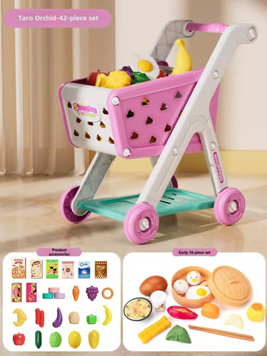 Carrito De Compras De Supermercado, Cocina De Frutas Juguete
