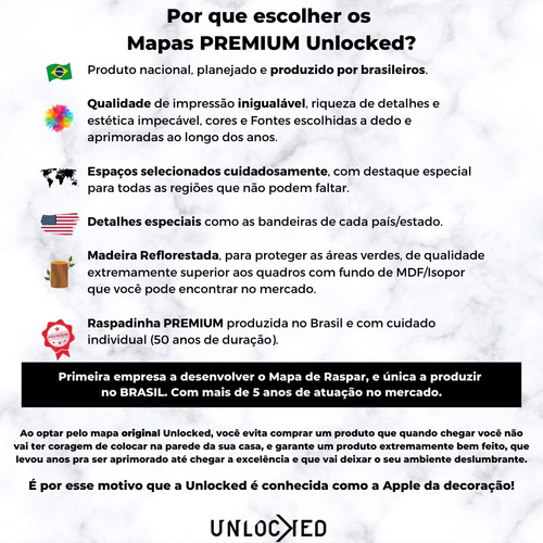 Mapa Do Brasil De Raspar Unlocked Com Moldura