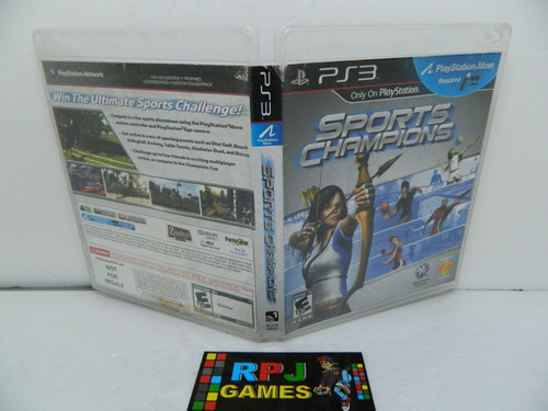 Caixa Vazia S/ Manual Do Sports Champions Do Ps3 - Sem O Cd (Usado)