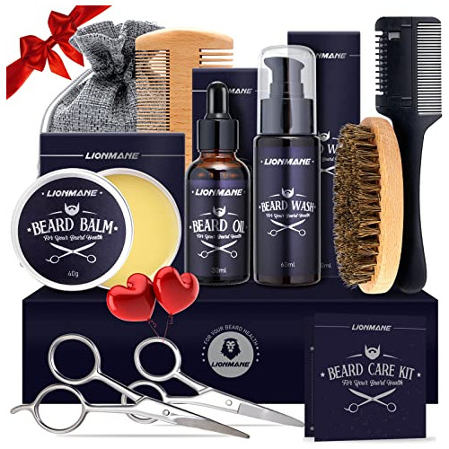 Kit De Cuidado De Barba Para Hombres, Regalos Del Día Del Pa