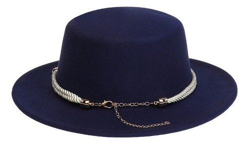 Sombrero De Tweed De Lana A La Moda De Color Liso Para Mujer