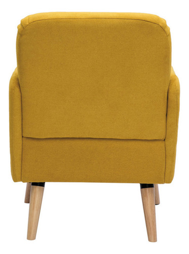 Sillón Nórdico Bremen Color Amarillo Tu Mesita