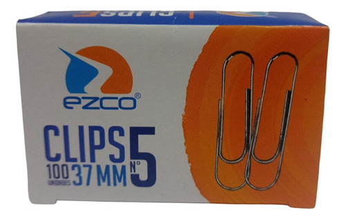 Clip N°5 Metal Ezco (caja X100 Clips)