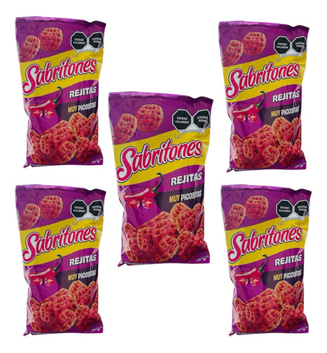 Sabritas Sabritones Rejitas Queso Chile Y Limon 60g Pack 5pz