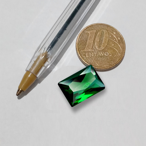 Enorme E Mafnífica Esmeralda Limpa Baguete 12x16mm / 10.5cts