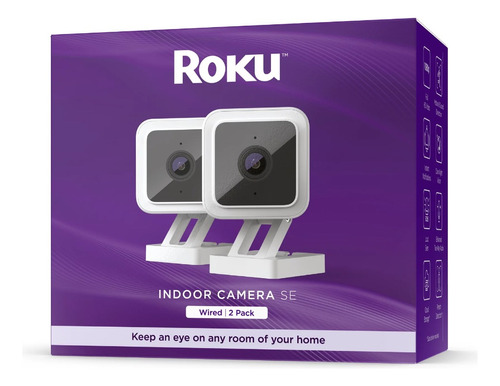 Roku Pack 2 Cámara De Seguridad Para Interiores Camera Se 