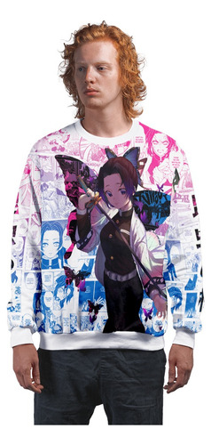Moletom Blusa Shinobu Kocho Hashira Inseto Colors Gc Ref0886