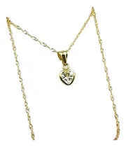 Comprar Conjunto Oro 18k Cadena Singapur 45 Cm Dije Corazón 0.4g A6