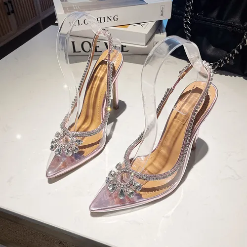 Scarpin transparente mercado store livre