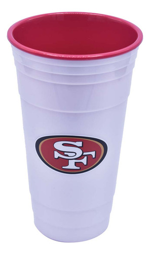 Vaso Nfl Party Cup 900ml San Francisco 49ers Color Red
