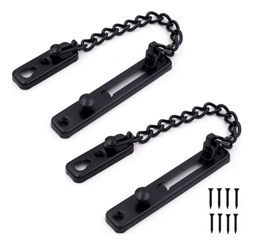 Juego De 2 Candados Cadena De Seguridad Acero Inoxidable