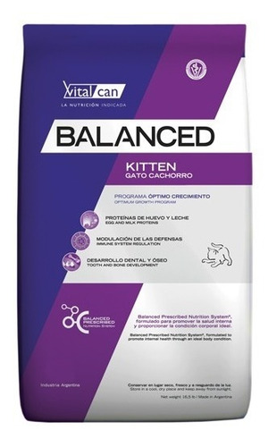 Vitalcan Balanced Gato Kitten X 7.5 Kg