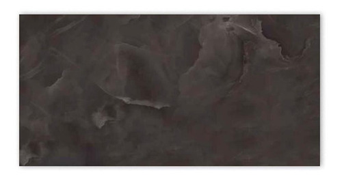 Imagem 1 de 2 de Porcelanato Polido Borda Reta Onice Black 58,4x117cm