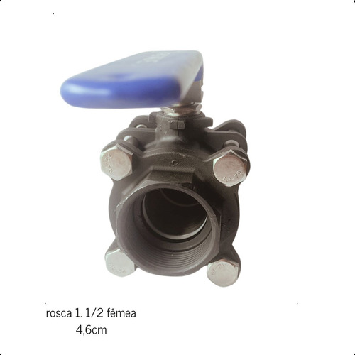 Válvula Esfera Tripartida S1000 P Plena 1.1/2 Bsp Pig