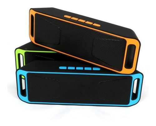 Imagen 1 de 3 de Corneta Portatil Bluetooth Bateria Recargable Memoria Aux