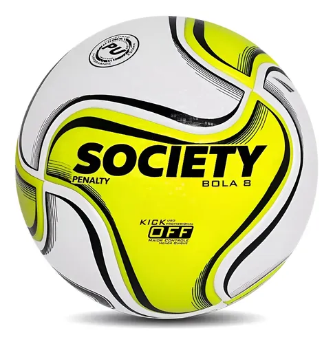 Bola De Society Penalty 8 Gomos Termotec Verde Neon Oficial