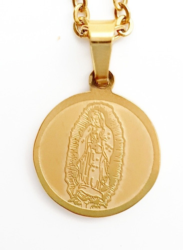 Medalla Y Cadena Virgen De Guadalupe Santa Madre De Dios