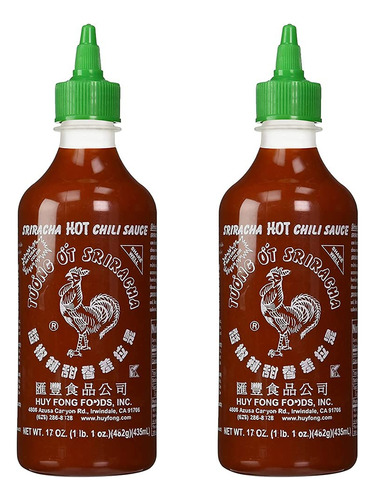 Salsa De Chile Picante Sriracha 500 Ml Paquete De 2