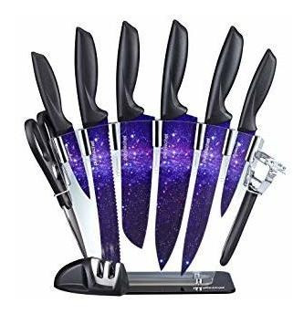 Purplechef Juego De Cuchillos De Cocina Purple Galaxy De 10