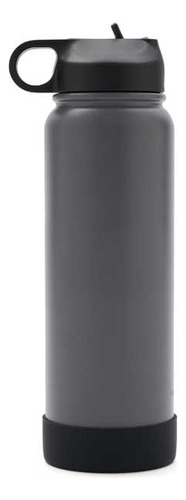 Botella Deportiva Termica Acero Inoxidable Hydra Go 1200ml Color Gris Oscuro