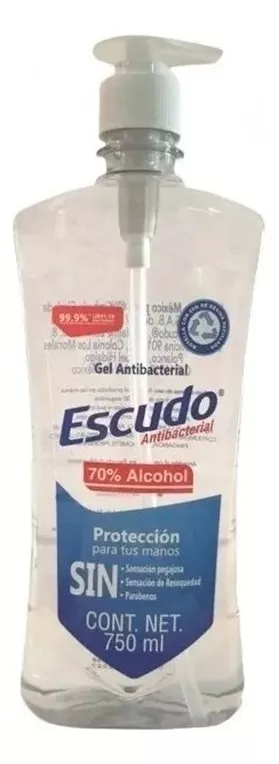 Primera imagen para búsqueda de gel antibacterial escudo