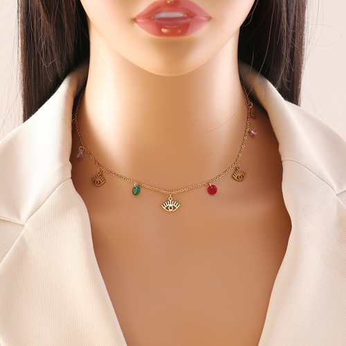 Collar De Acero Inoxidable Con Forma De Estrella Con Forma D