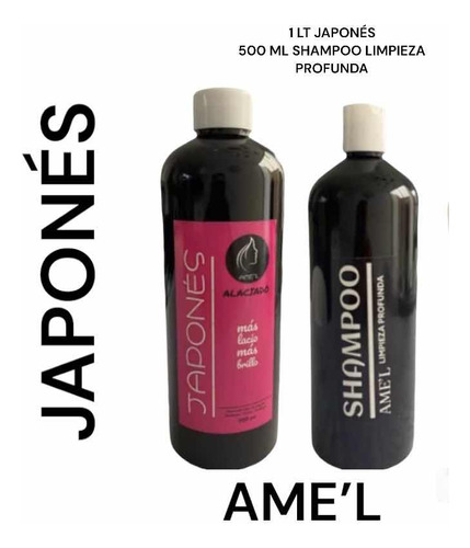 Alaciado Japonés 1lt Efecto Espejo +  Shampoo 500ml. 2x1!!