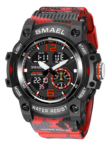 Smael Camouflage Sports Cool Multi-function Electronic Watch