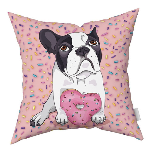 Imagen 2 de 5 de Combo Almohadones Almohadón Bulldog Sweet Vellon Desmontable