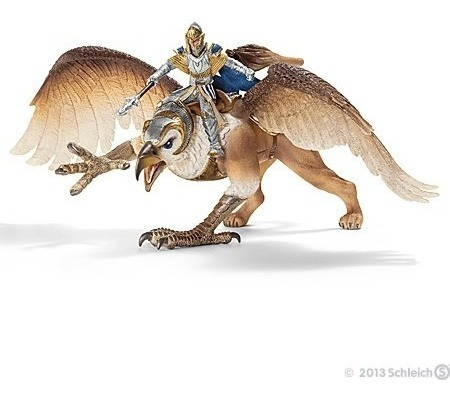 Miniatura Alemã Cavaleiro Griffin Com Aguia 70107 Schleich