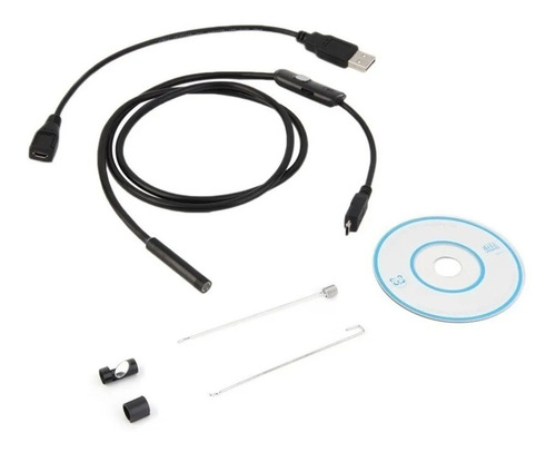 Imagem 3 de 9 de Micro Câmera Hd Endoscópica Usb Sonda Celular Android Pc