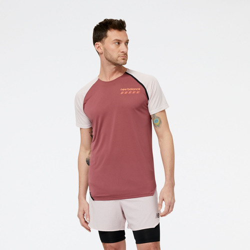 Playera New Balance Accelerate Pacer Short Sleev Para Hombre