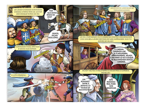 GIBI Clássicos: Três Mosqueteiros, Os, de Brijbasi Art Press Ltd. Editorial Brasileitura em português, 2019
