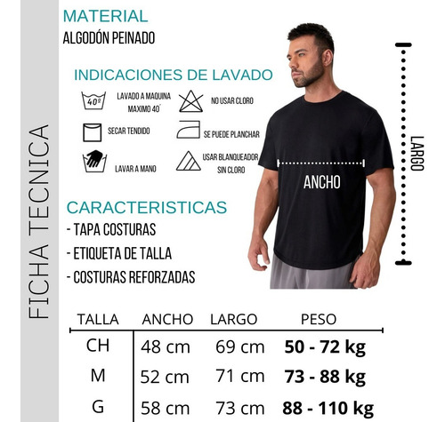 Playera Paquete 3 Pz Algodón Cuello Redondo Elegante Cómoda