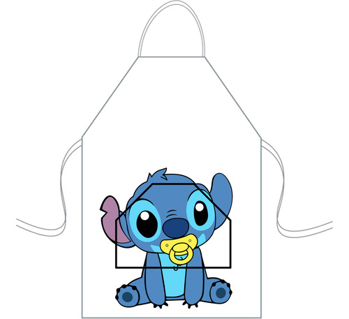 Delantal Cocina Mediano Para Niños Mini Chef Personalizado Stich 1 Personalizado