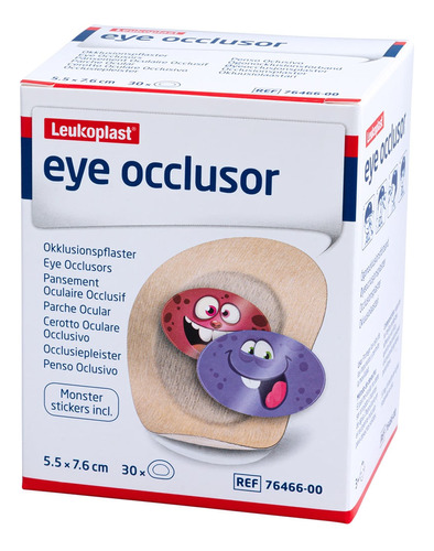 Parche Ocular Leukoplast 5.5 Cm X 7.6 Cm Caja 30 Parches