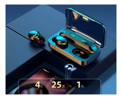 Audífonos Inalámbricos Con Bluetooth F9-5 Negro X 2 Und