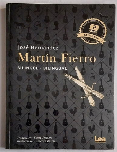 Libro Martín Fierro Castellano Inglés