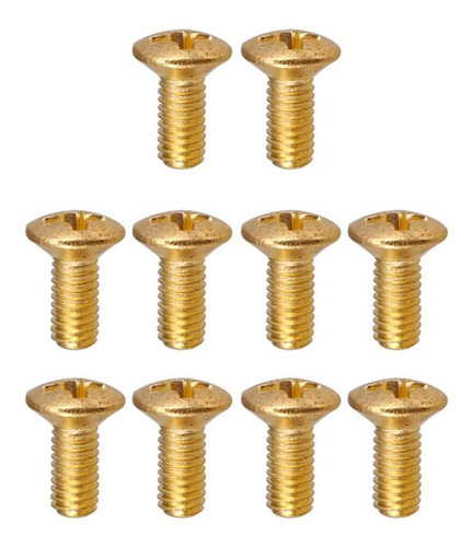 Imagen 6 de 9 de Tornillos De Montaje Del Interruptor De La Guitarra Oro