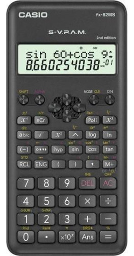Calculadora Científica Casio Fx-82ms-2-s4-dh 240 Funções