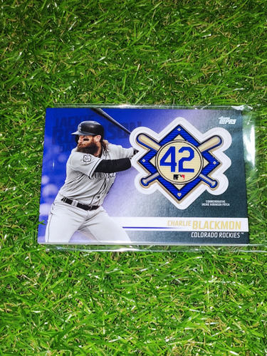 Cv Charlie Blackmon Topps Conmemorativa Jackie Robinson