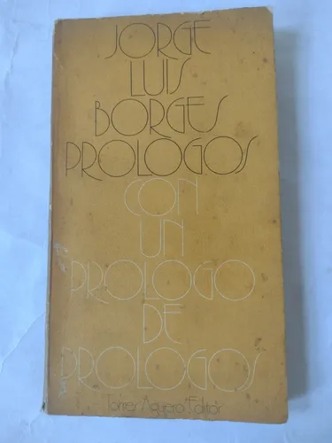Libro Jorge Luis Borges Prologo Con Un Prologo De Prologos (Usado)