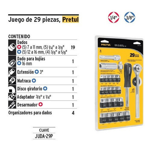 Juego De Dados Y Accesorios Pretul Juda-29p