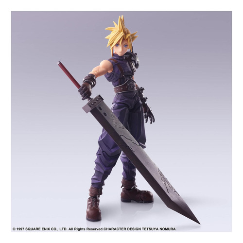 Final Fantasy Vii: Cloud Strife Trae Figura De Acción