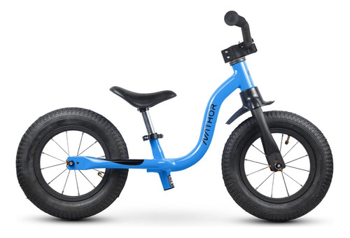 Bicicleta Infantil Equilíbrio Balance Nathor Roda Raiada Az