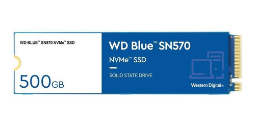 Imagen 2 de 3 de Ssd Wd Sn570 500gb M.2 Pcie Nvme 3500/2300 Mbps Ctman