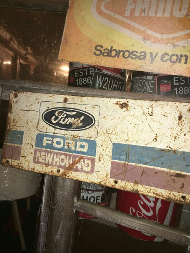 Cartel Chapa New Holland Ford