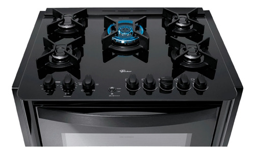 Fogão De Embutir Fischer 5q Tc Gran Cheff Forno C/ Air Fryer