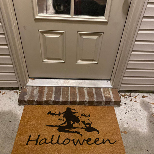 Capacho De Halloween N Floor Mat Welcome Home Front Door Dec