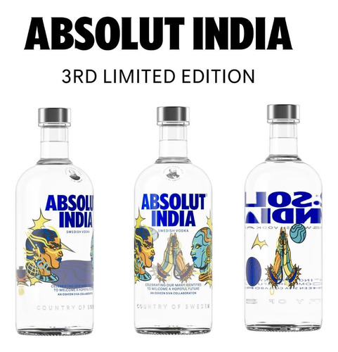 Absolut Vodka India V 3 Articulo De Colección Muy Rara